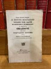 nelle solenni esequie ai defunti benefattori delle pie case di ricovero e di industria di mantova. orazione dell'abate giovanni renier detta nella cattedrale l giono 29 dicembre 1838