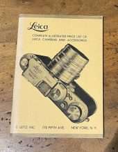 Leica - complete illustrated price list of Leica cameras and accessories