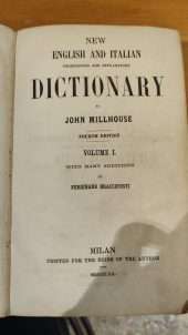 New english and italian pronouncing and explanatory