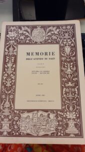 Memorie dell'Ateneo di Salò. Volume 3 seconda serie anno 1987